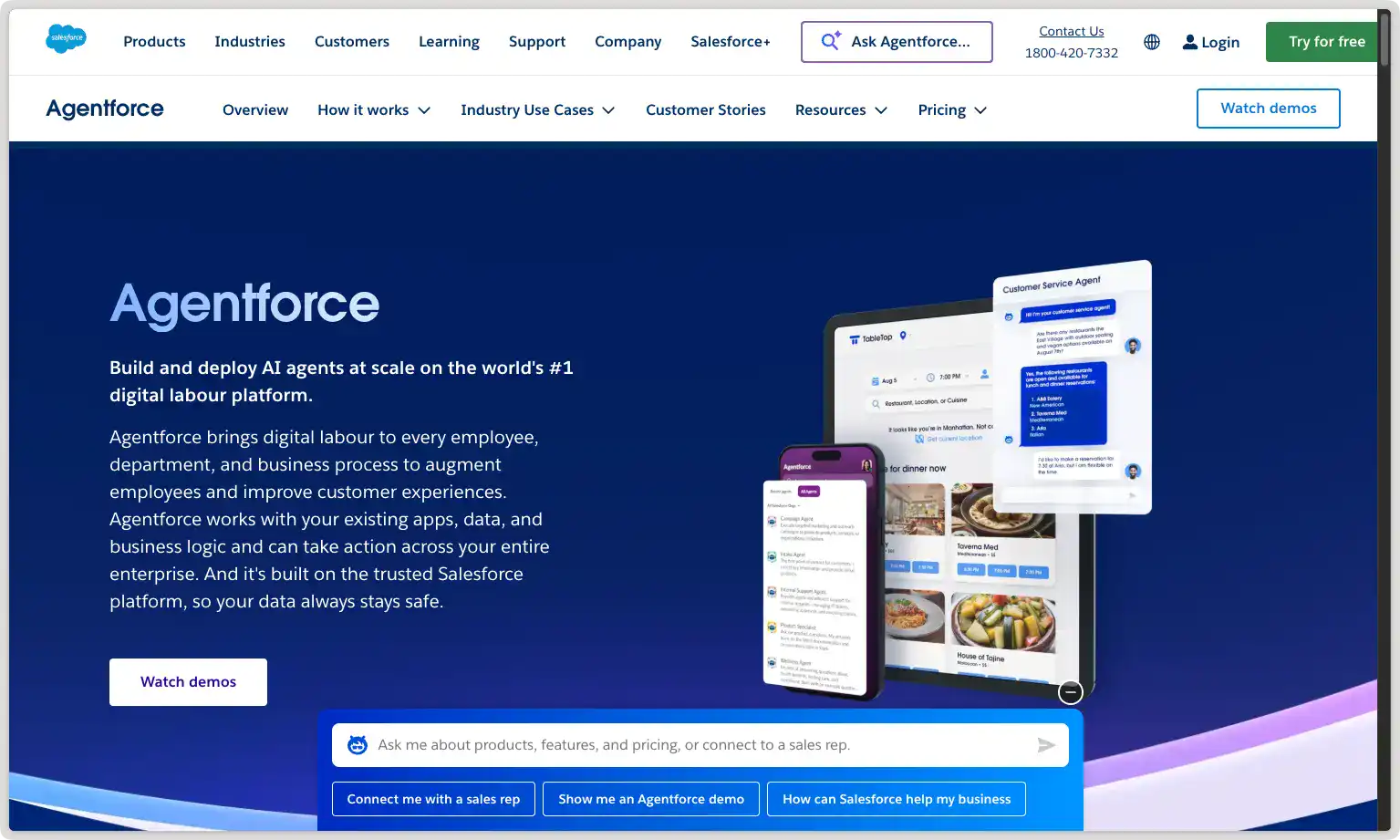 salesforce agentforce, best enterprise level ecommerce ai agents