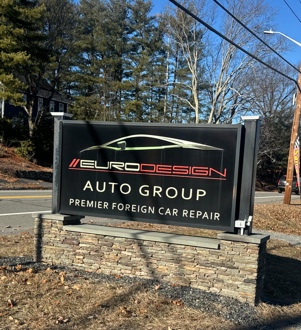 a picture of euro design group sign in leominster