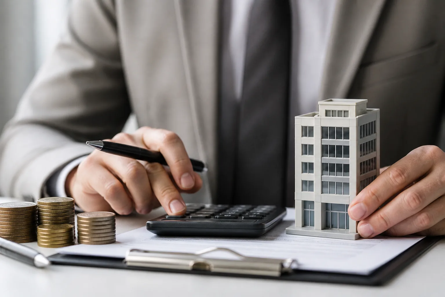Dubai Business Setup Payment Plans beside a corporate bank card, payment terminal and signed documents