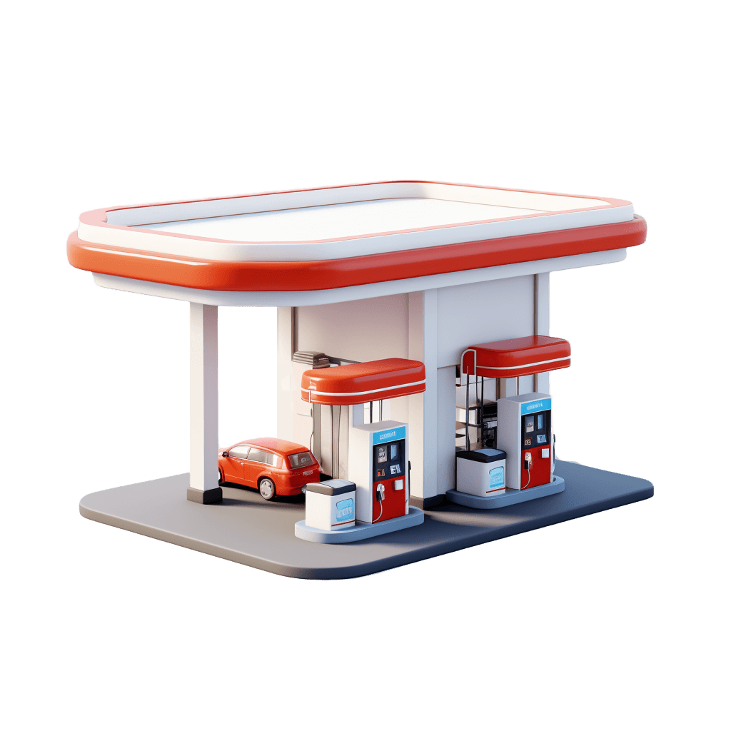 Gast station 3d icon