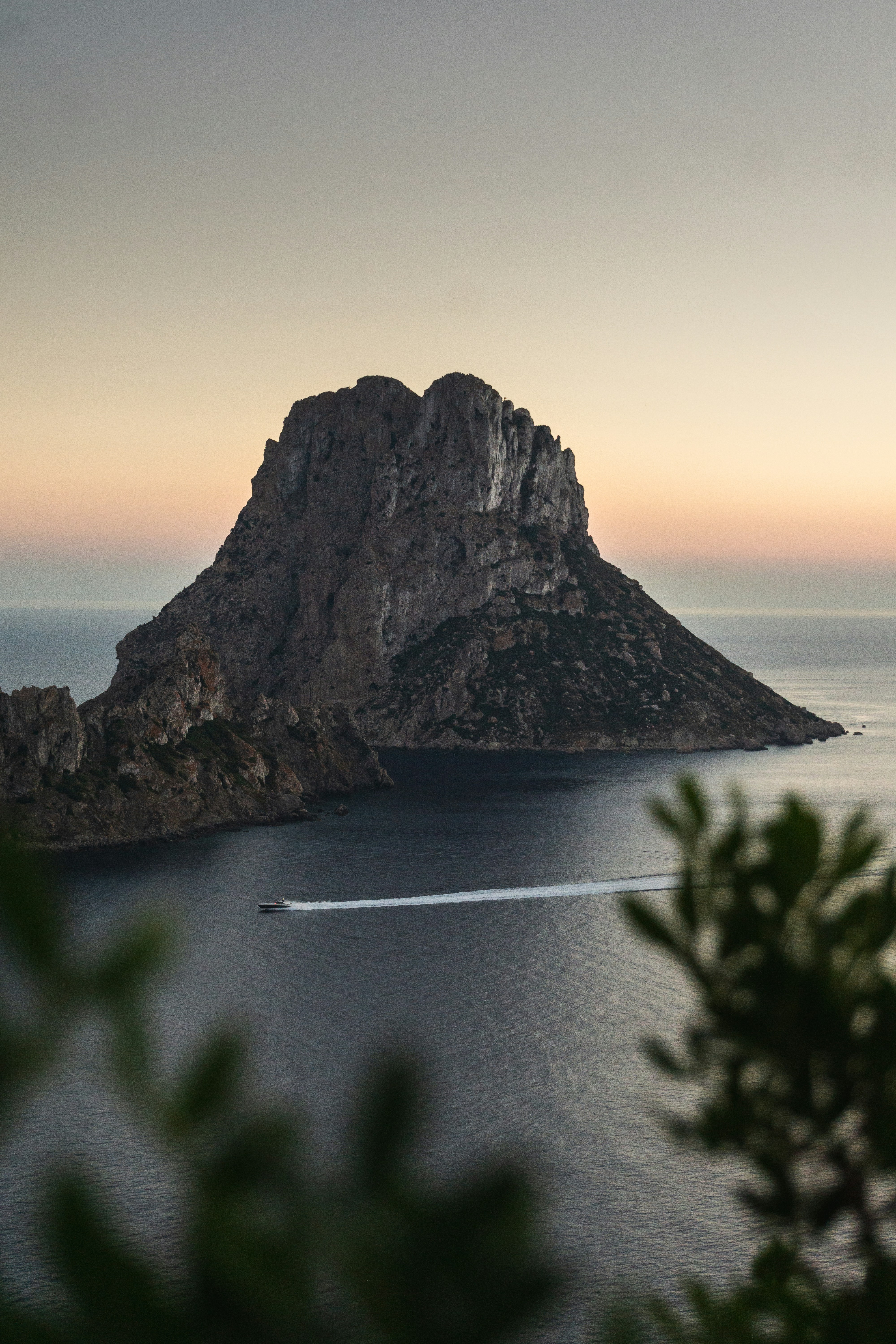 a small island in the middle of a body of water