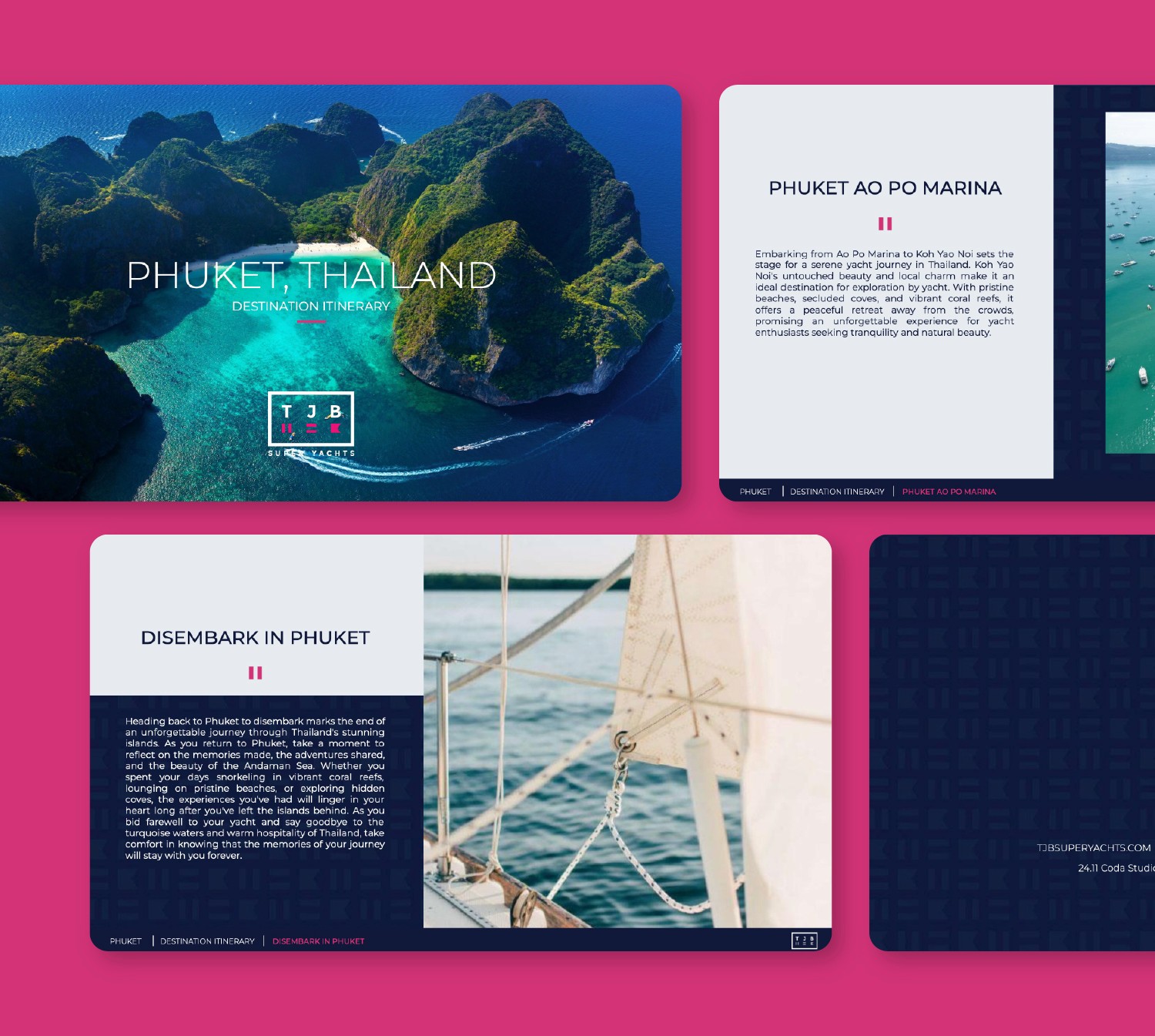 Destination Itinerary TJB Superyachts