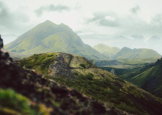 Iceland highlands lanscape picture