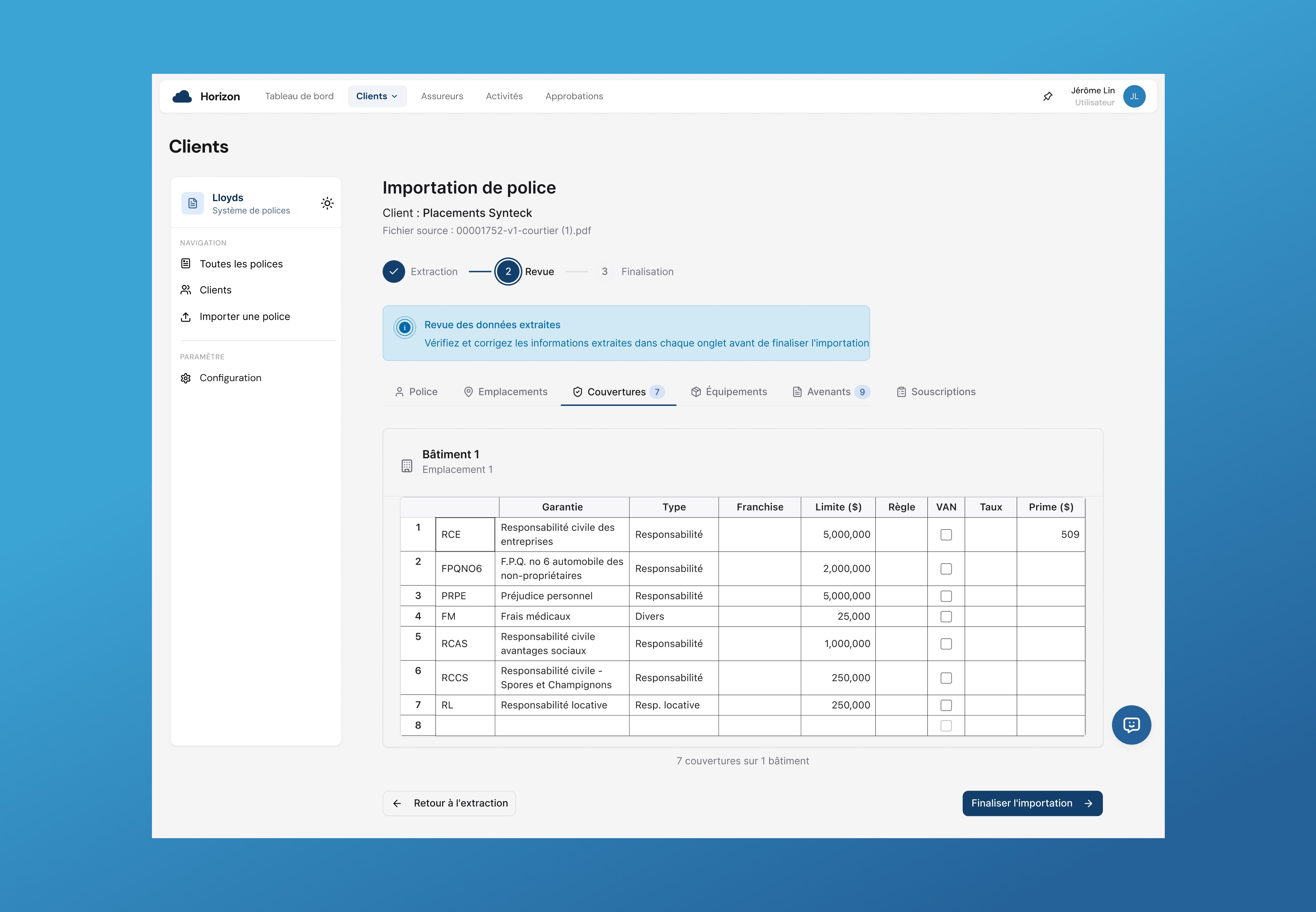 Scientist wearing safety goggles and blue lab attire, using a pipette to transfer liquid into a vial in a laboratory setting.