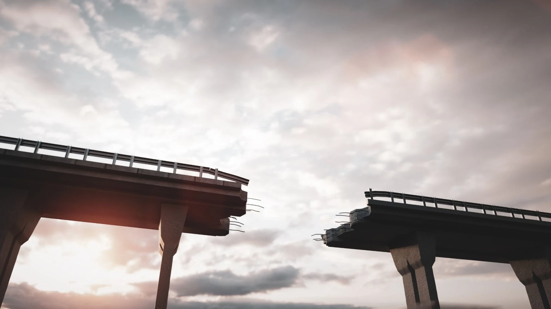 Under construction bridge, image