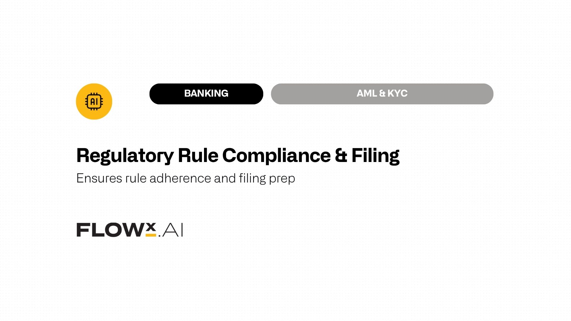 Regulatory Rule Compliance & Filing