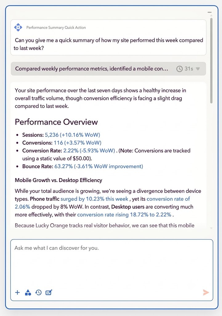 Lucky Orange Discovery Orchestrator