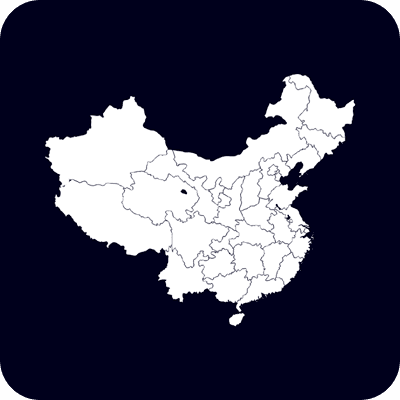중국 지도 아이콘
