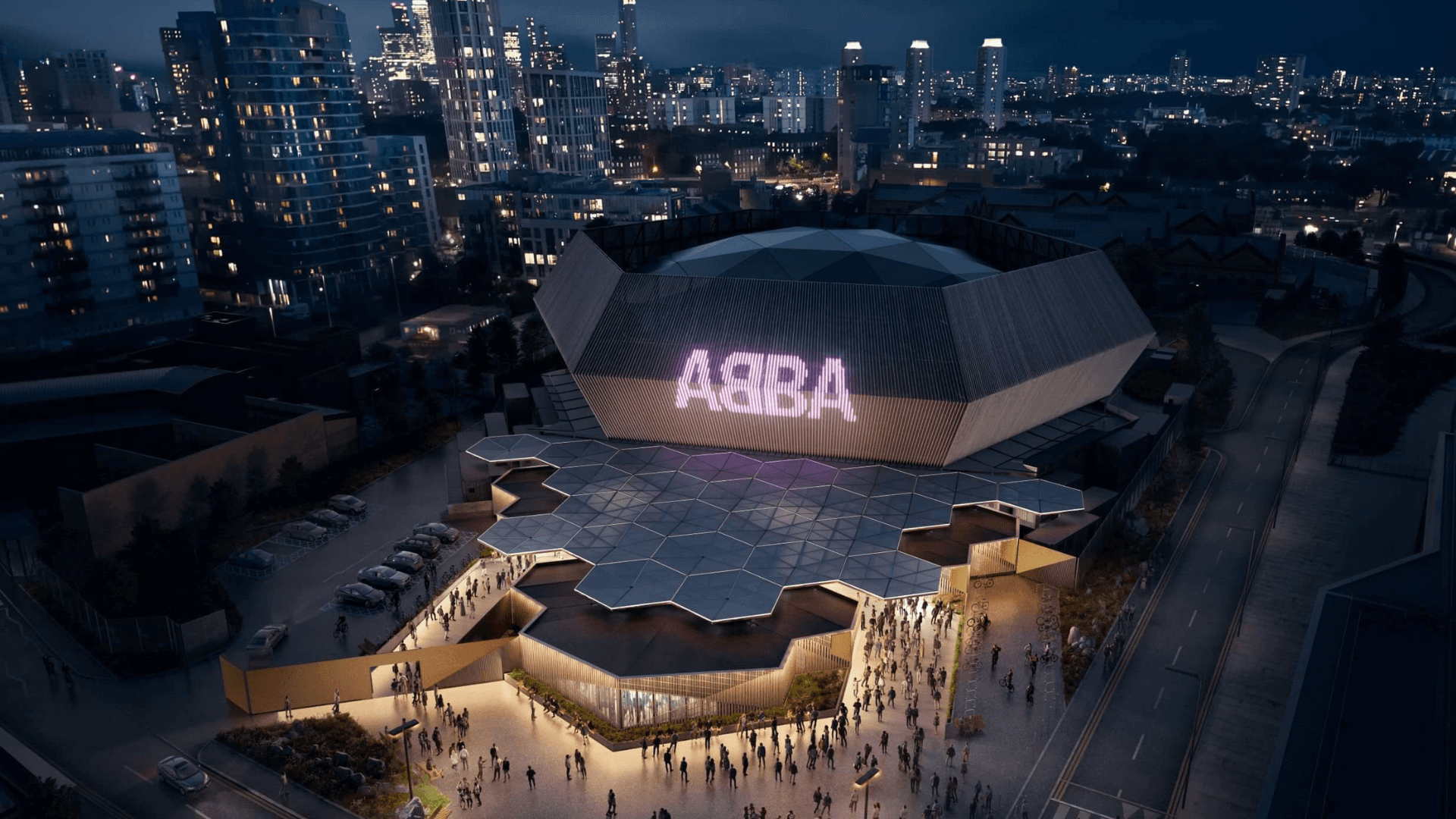 The Exterior of London's ABBA Arena