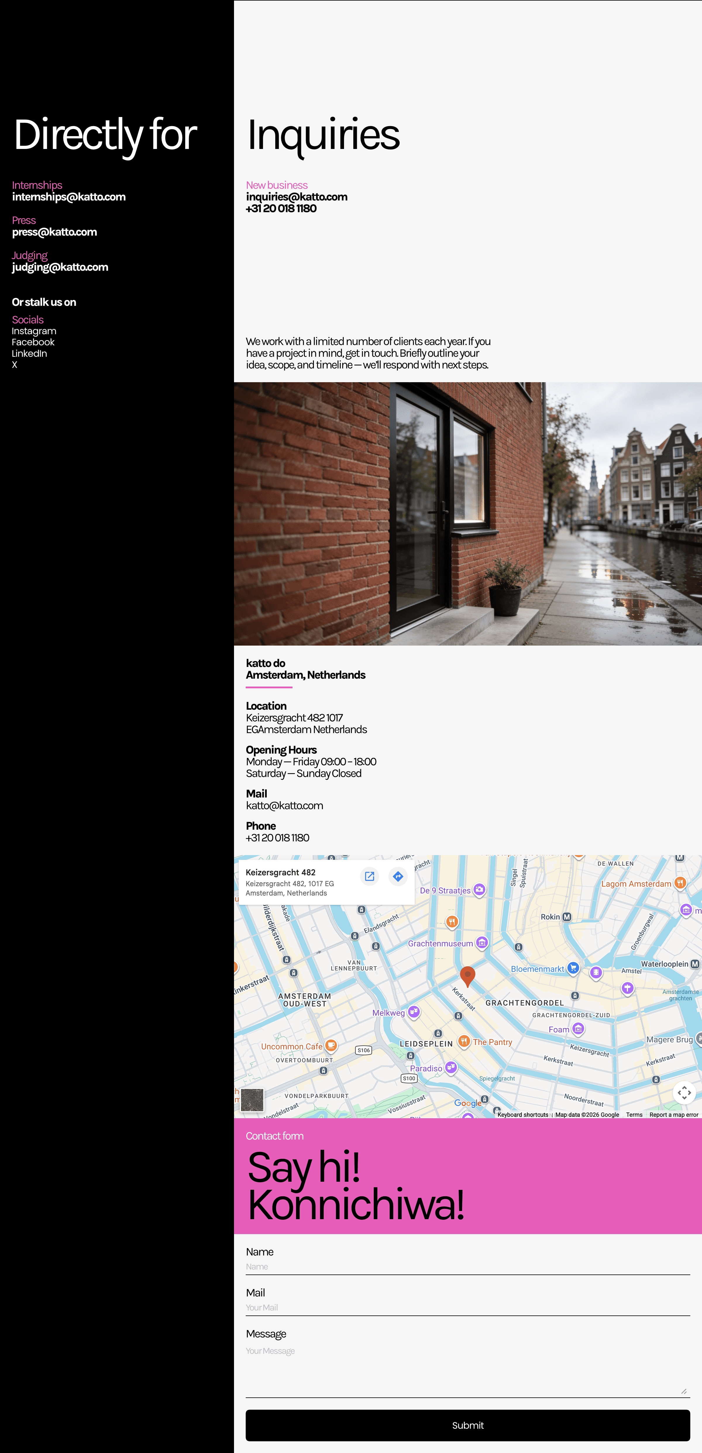 KATTO DO Framer template desktop display view 02