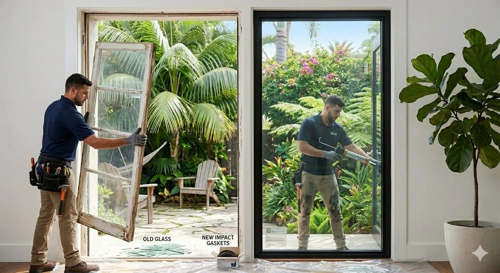 Whole-home impact window replacement project in a Fort Lauderdale residence — Planet Construction FL