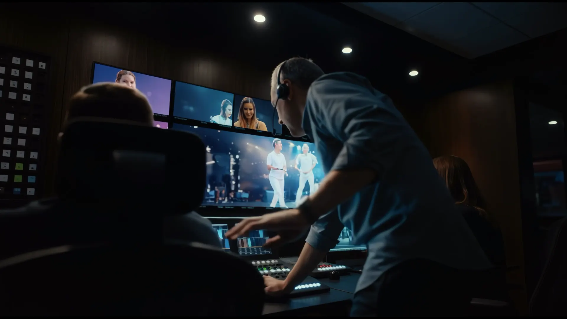 TV control room in concept film