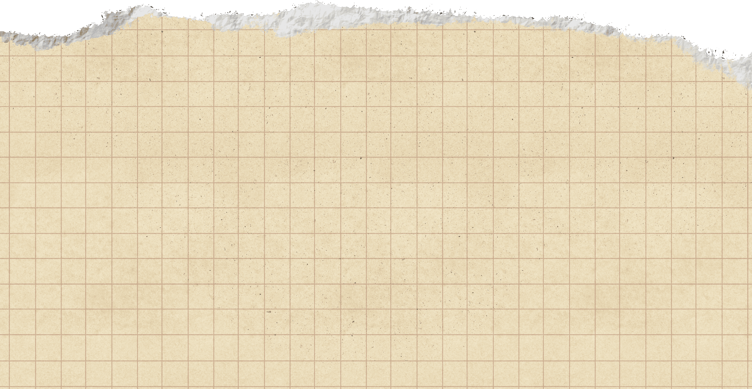 Beige Old Grid Torn Paper