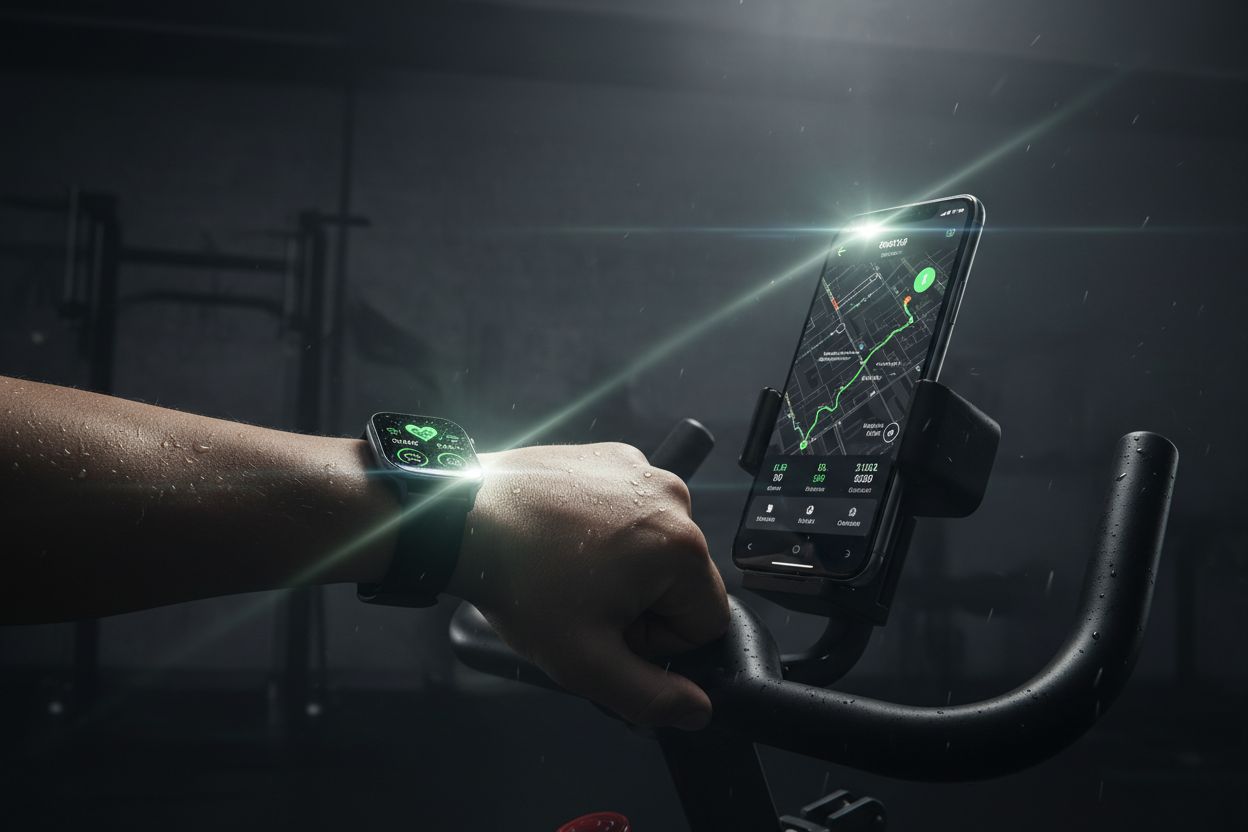 Smartwatch and phone for workout tracking