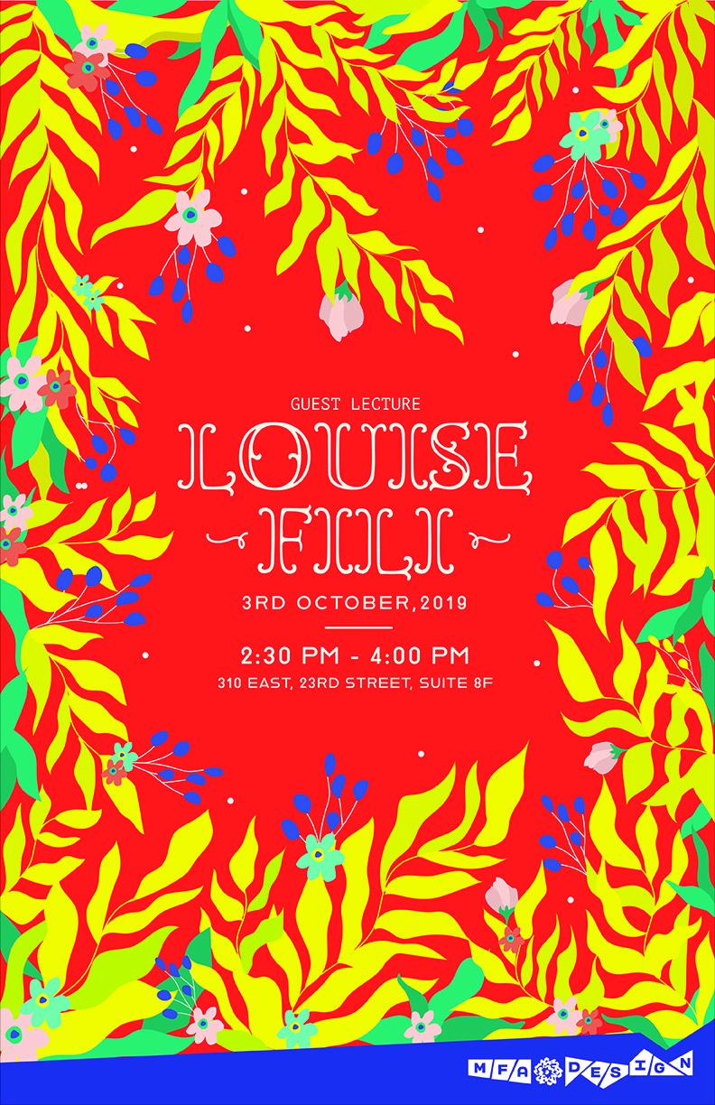 Louise Fili lecture poster
