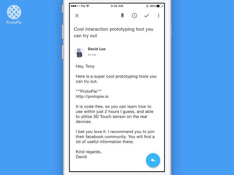 material mail prototype