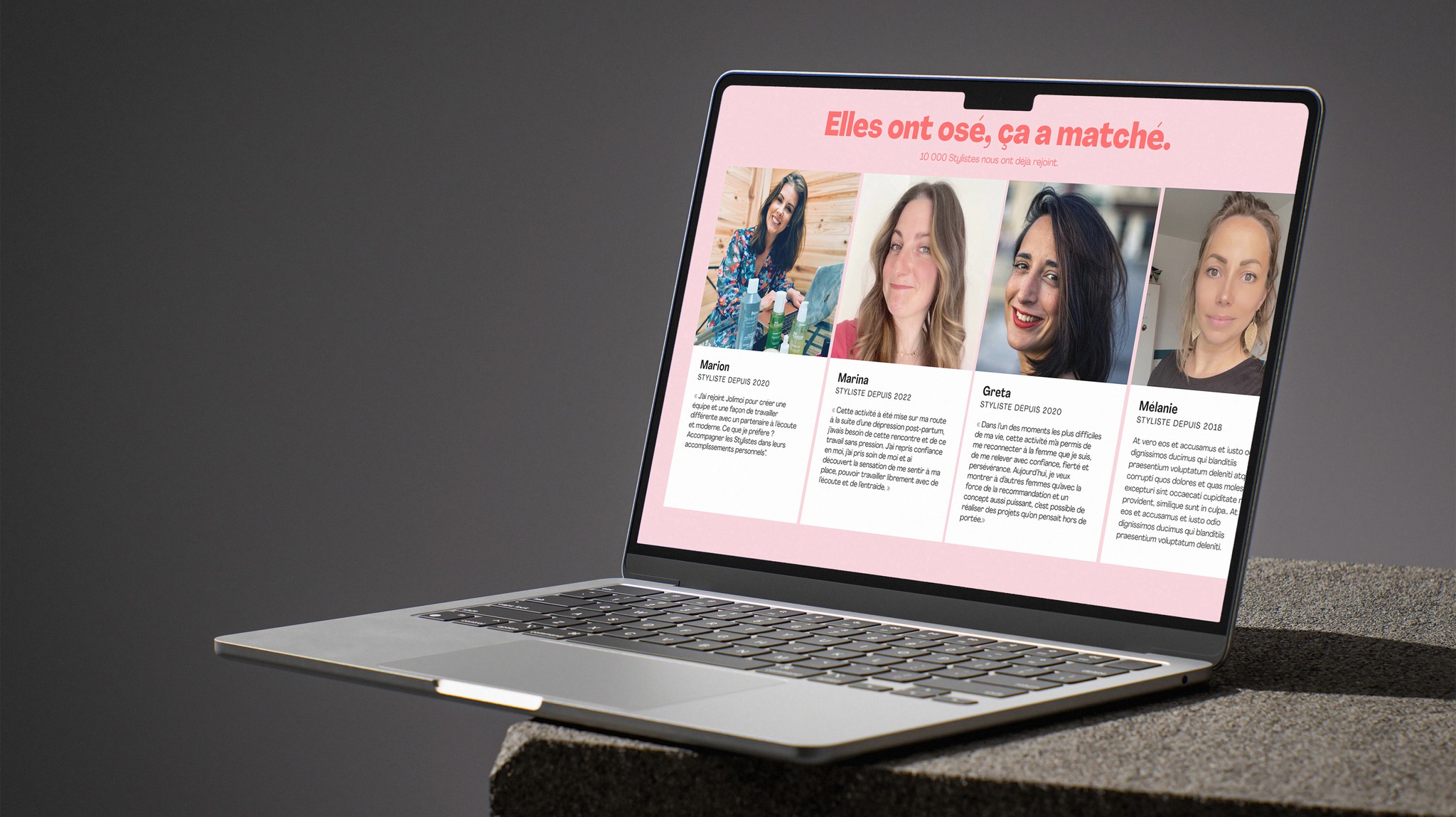 Landing page - recrutement beauty brand