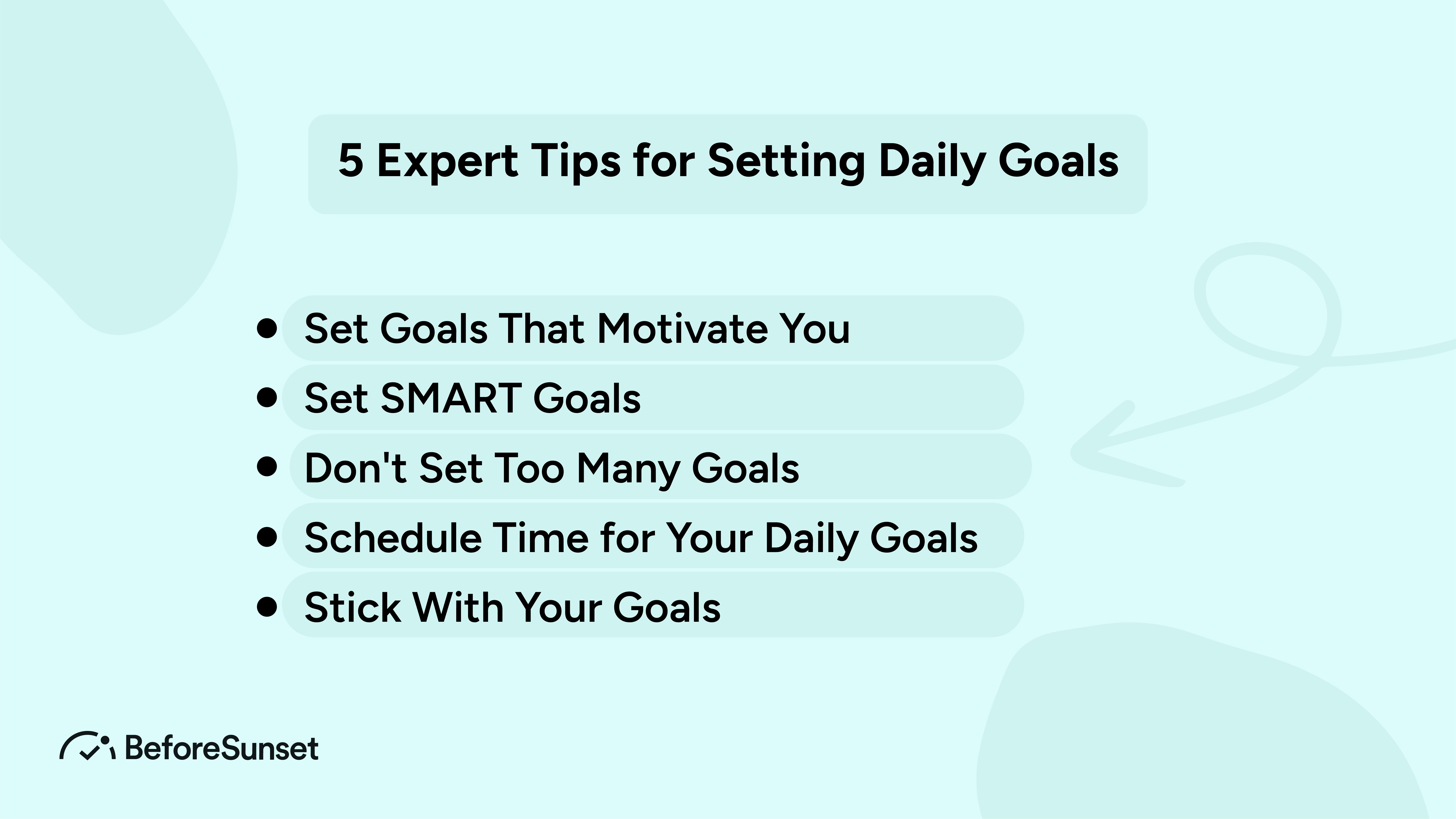 how to set daily goals