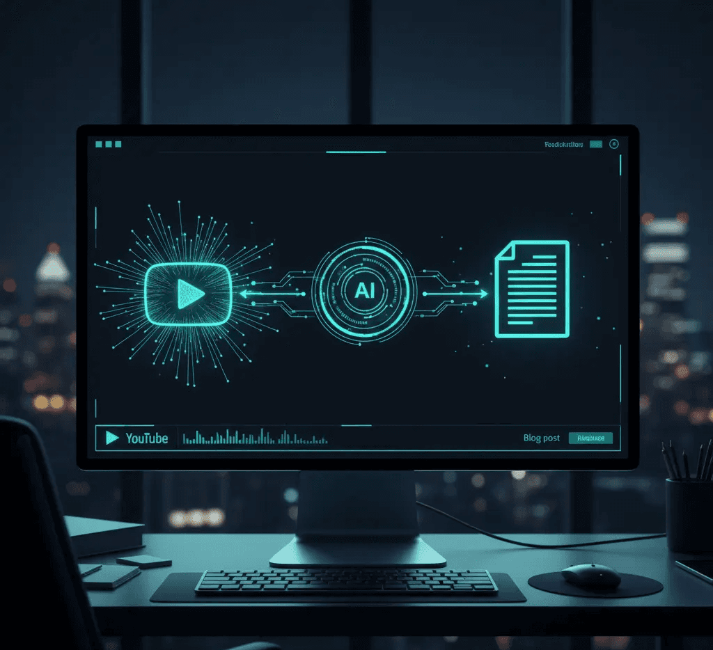 YouTube to Blog Post Generator - Free AI Content Tool by Mahendra R | Video Transcript Conversion | Blog Content Creator | Content Repurposing | Multi-Channel Marketing | Automated Content Generation