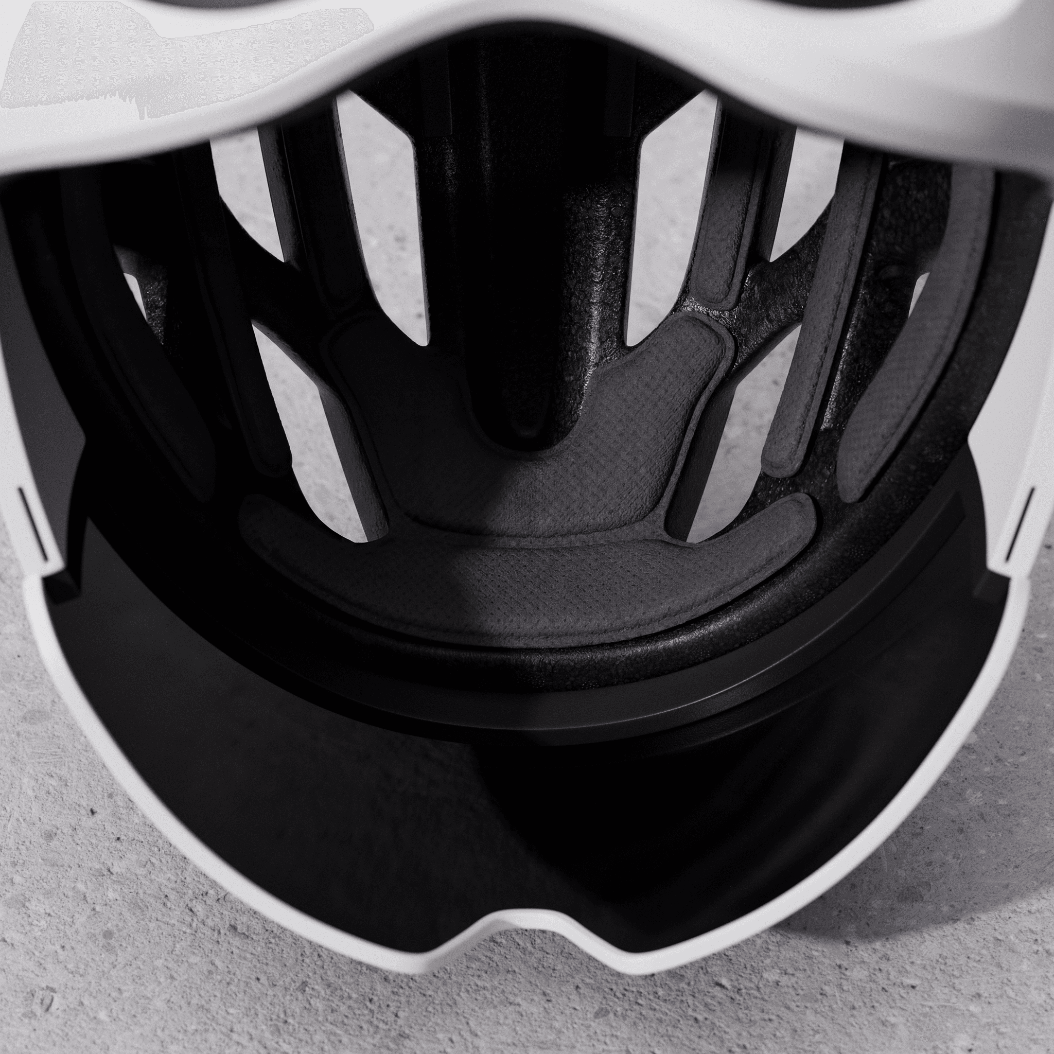 Holoride cycling helmet inside cushion detail