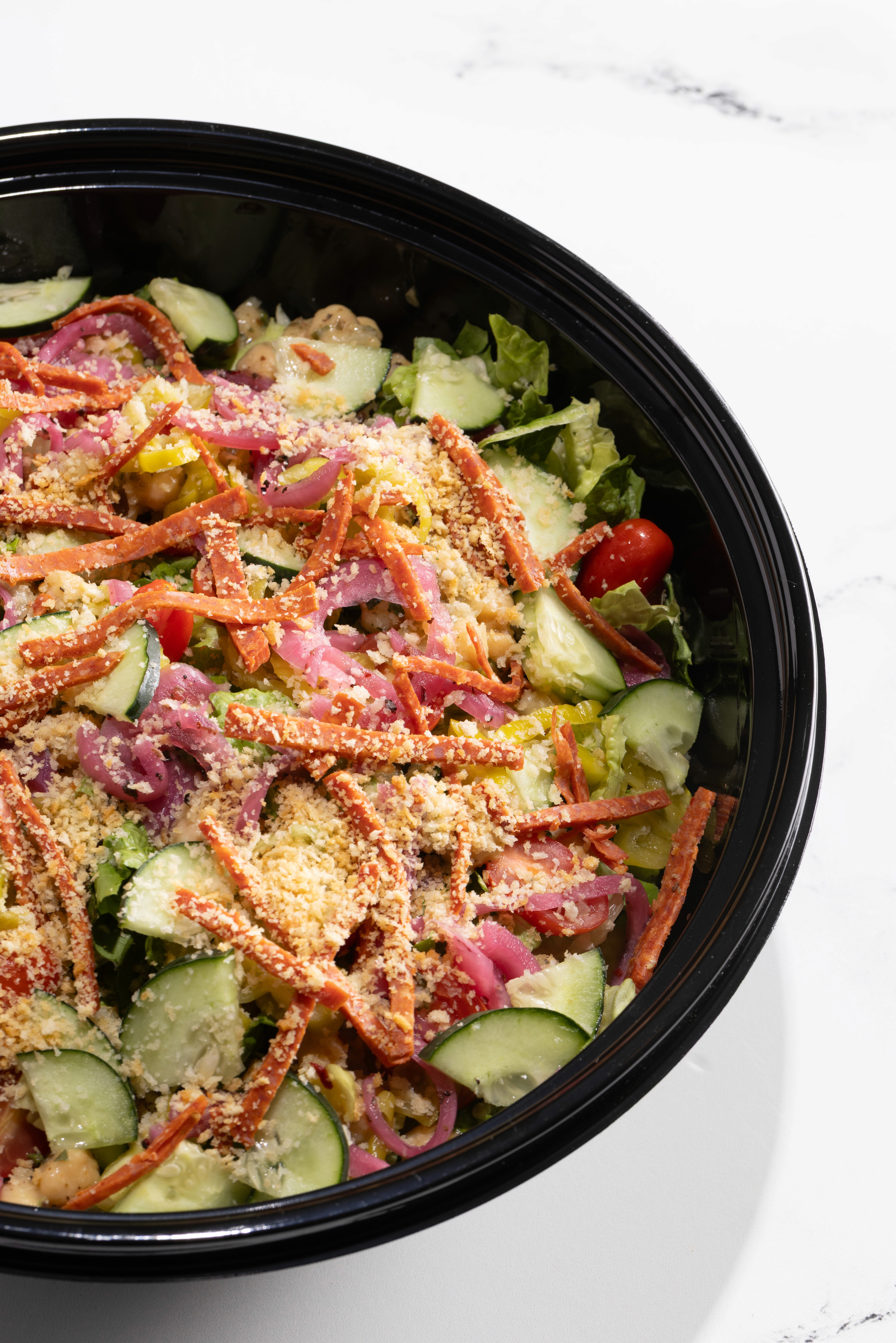 a pan of degidios meatballs for catering