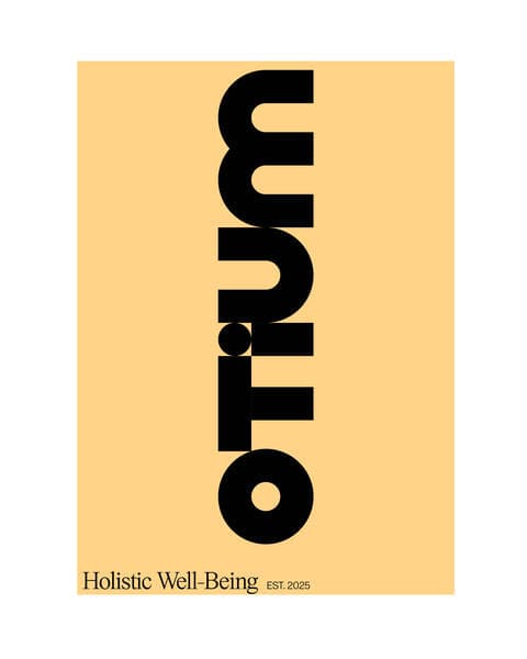 Design of OTIUM's logo against a yellow background.