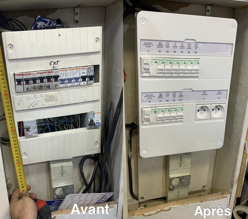 Remplacement tableau électrique