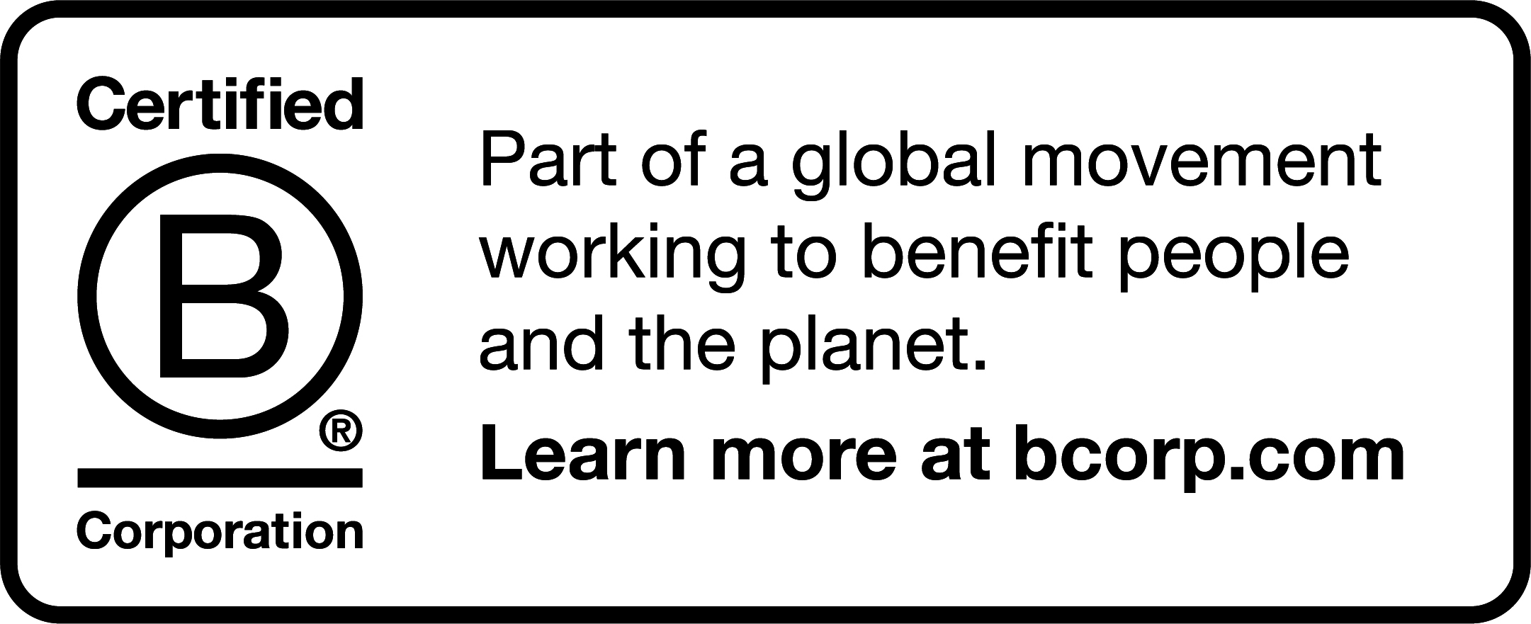 B corp logo
