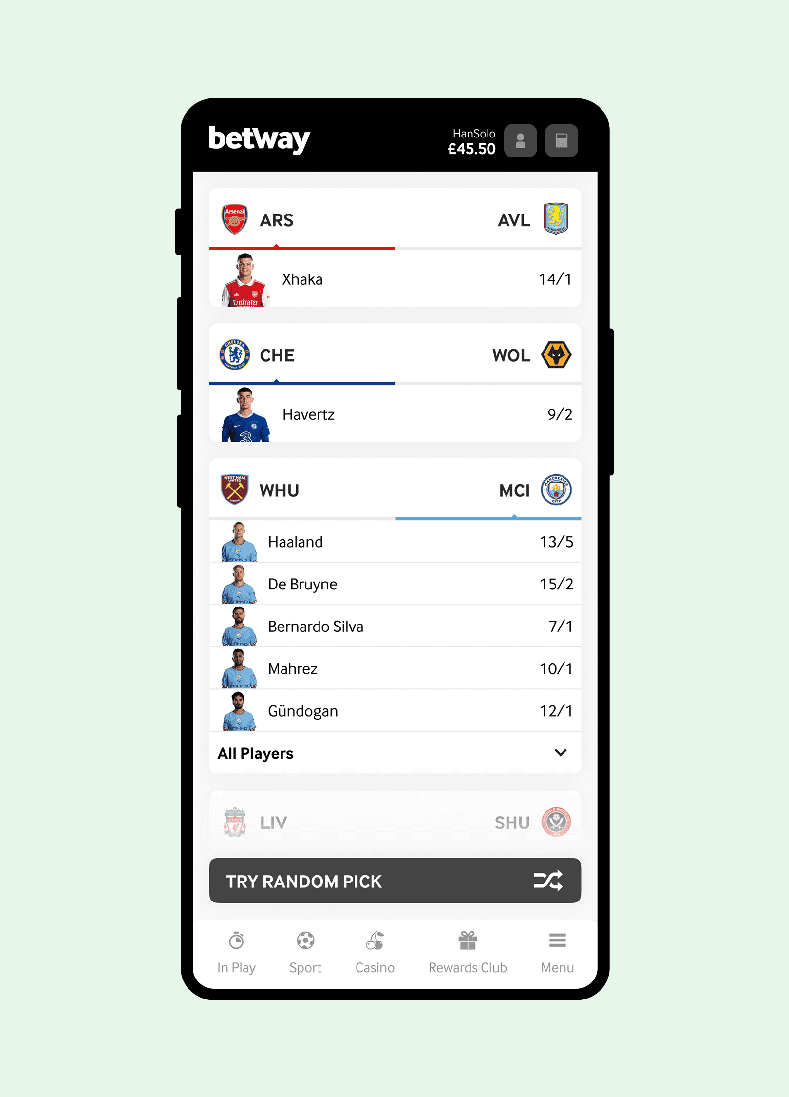 Game - Selecting Players
