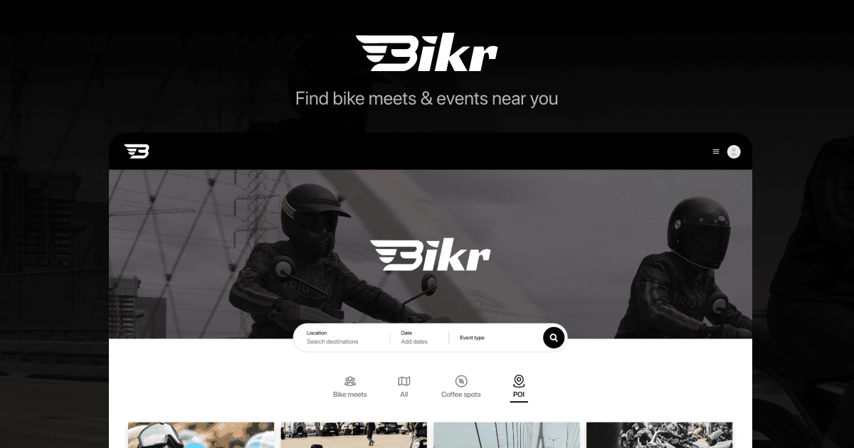 Bikr Bike meets near you