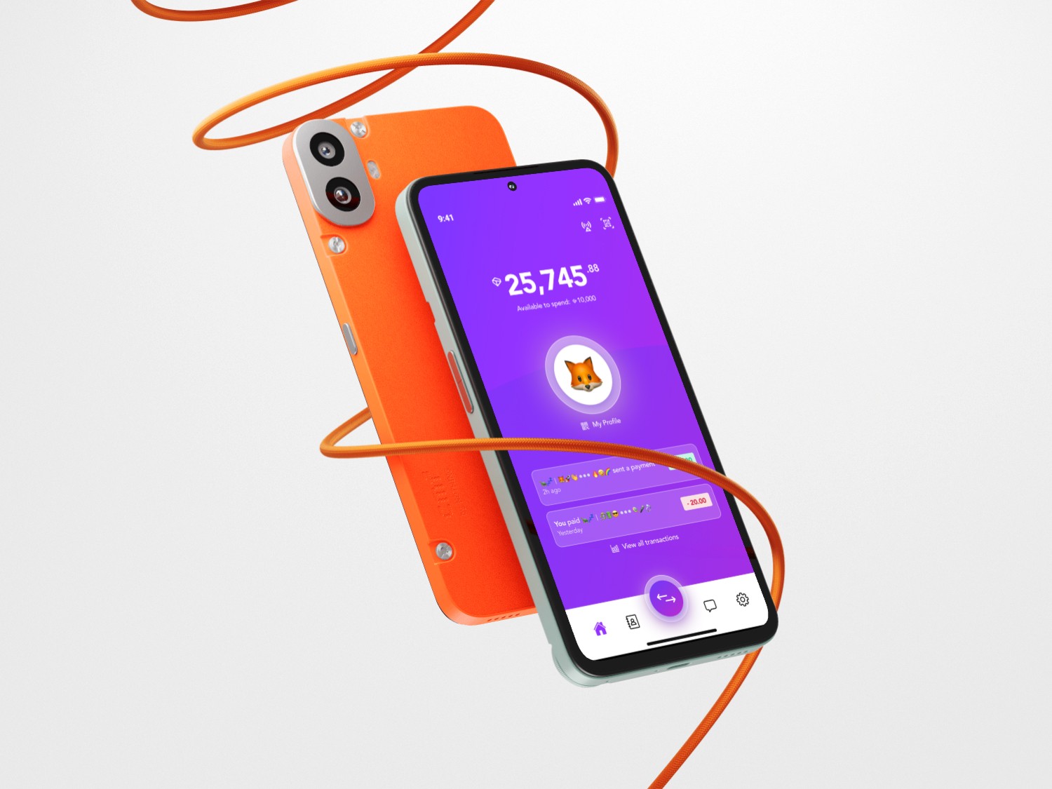 The homepage provides quick access to all core functions. Check your balance, send and receive Tari, manage your profile, and navigate to other key features.