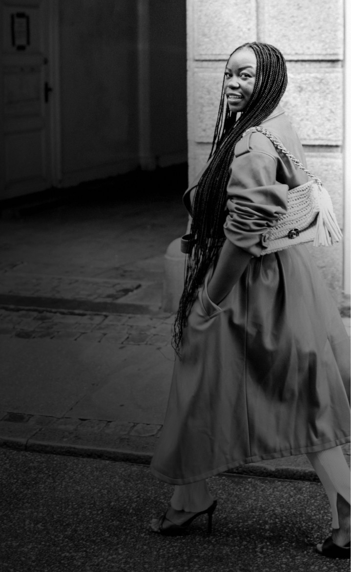 Mary Consolata Namagambe walking through Copenhagen
