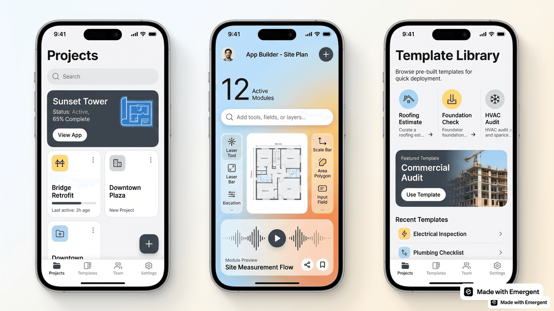 Construction Measurement App Made With Emergent