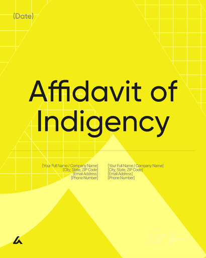 Affidavit of Indigency