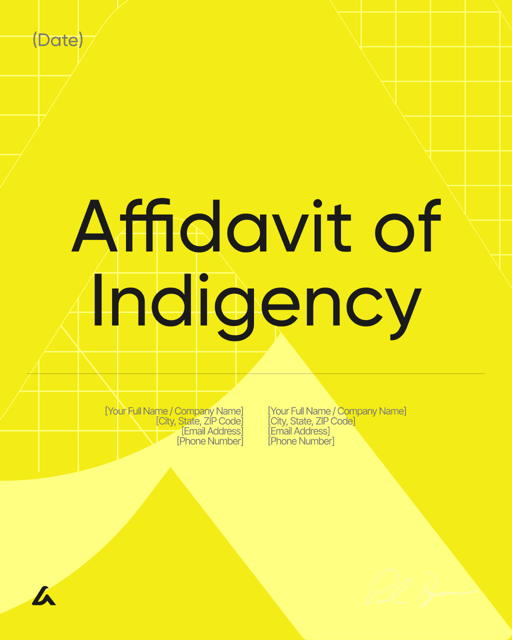 Affidavit of Indigency