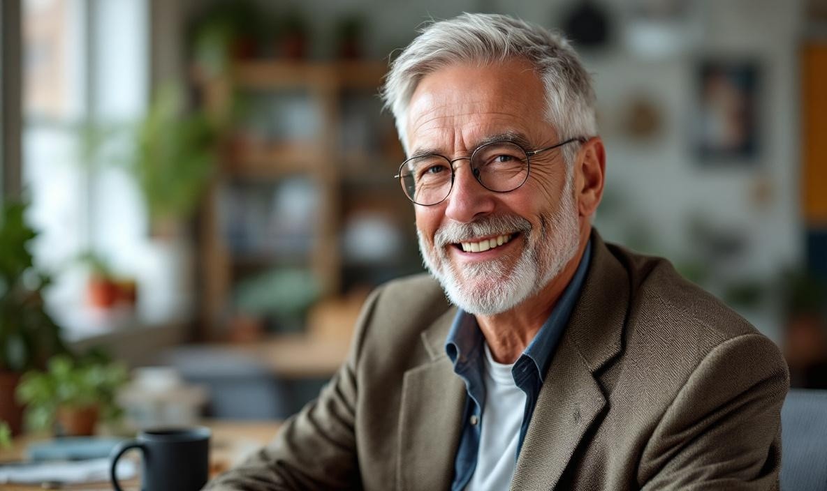 Man smiling at the camera