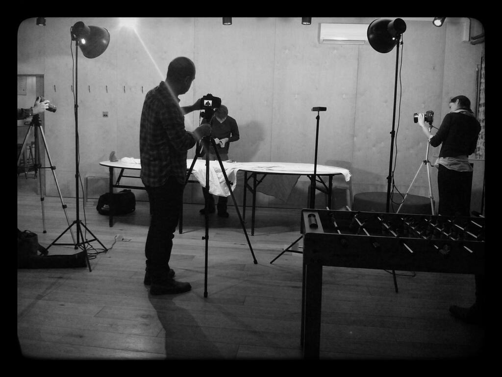 Filming in Square Film workshop session