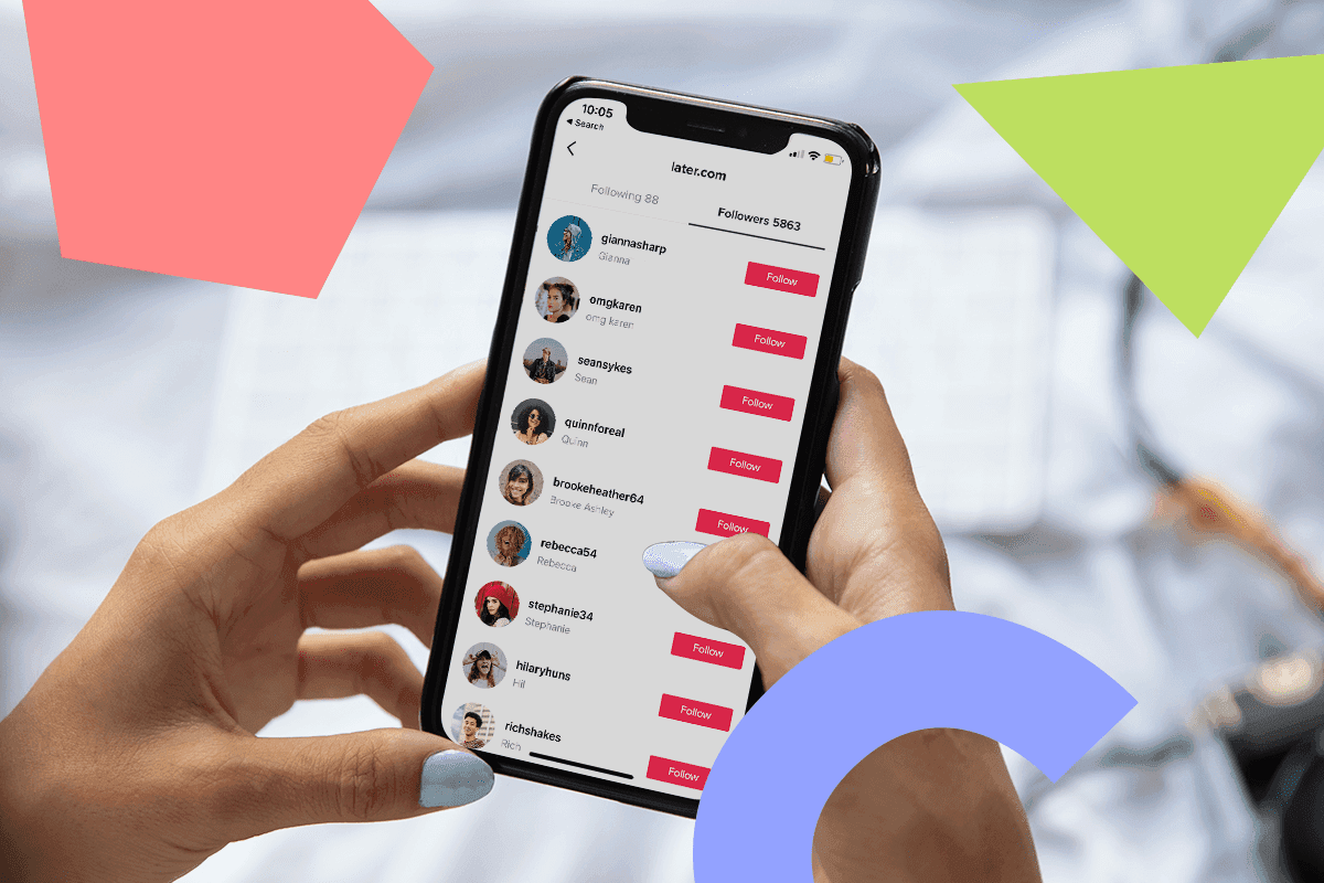 tiktok recent following list