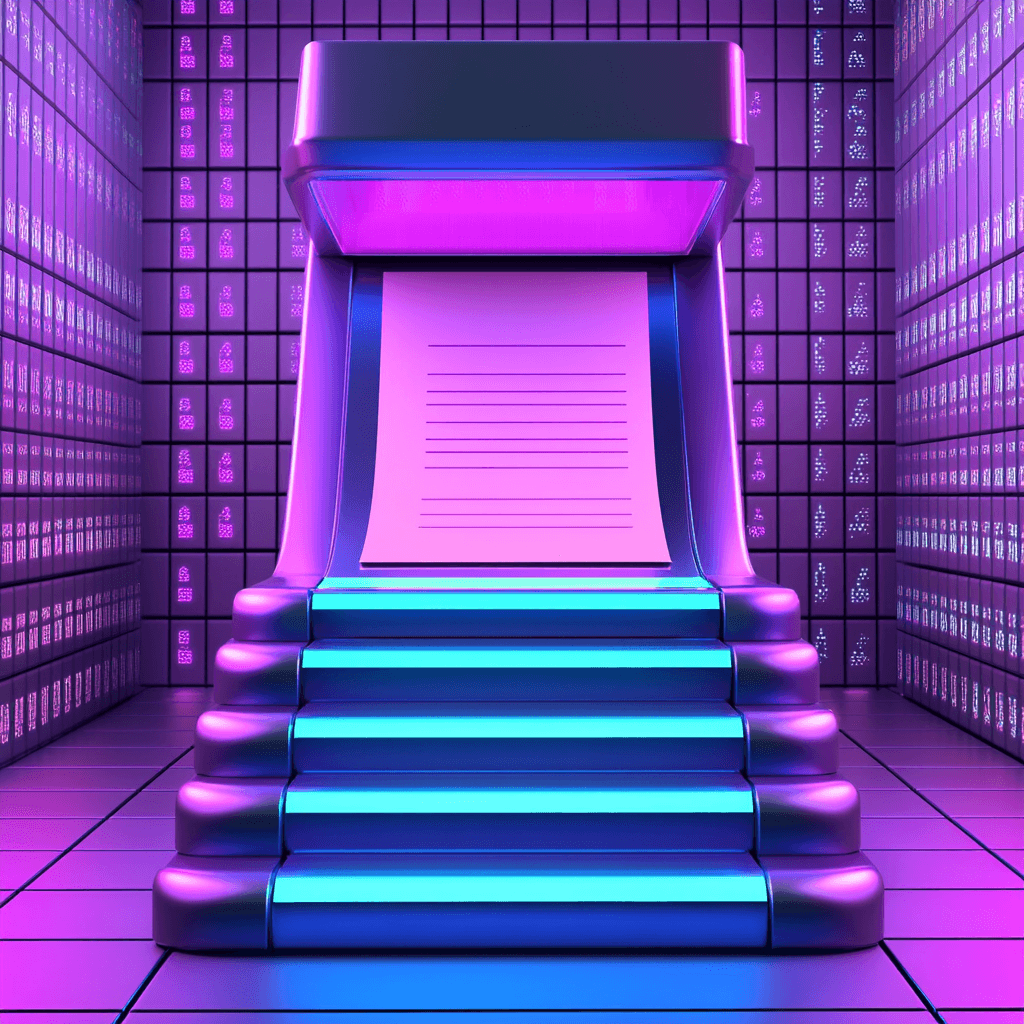 Abstrakte Illustration von Datenverarbeitung