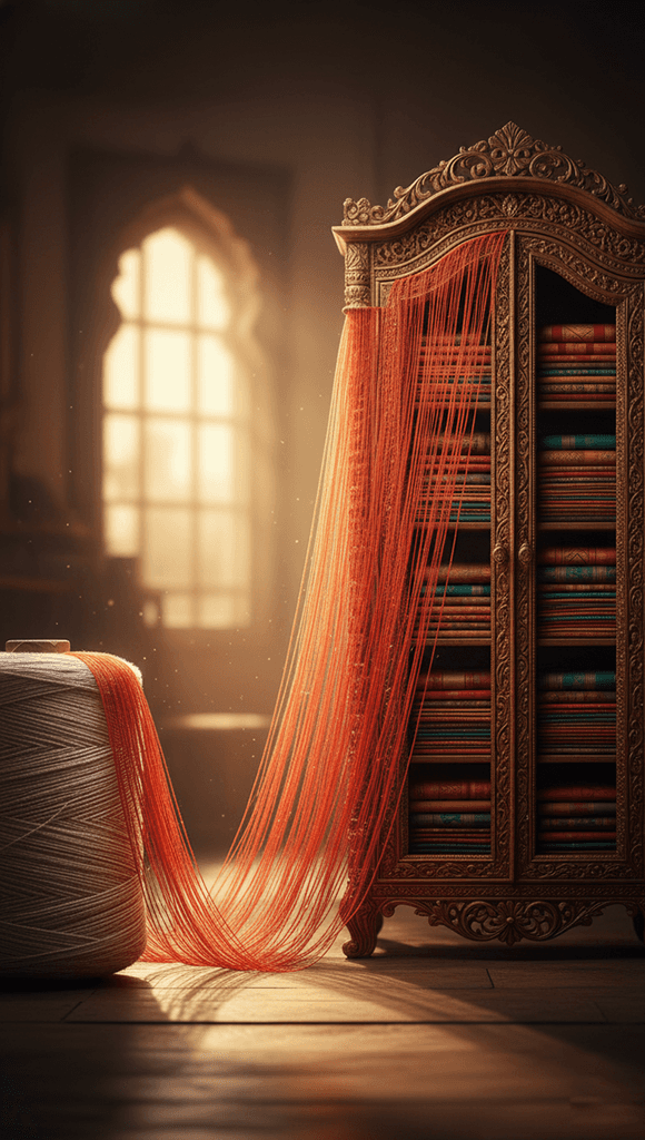 An artisan weaving a saree on a traditional handloom, illustrating the craftsmanship and process behind creating handwoven Indian sarees.