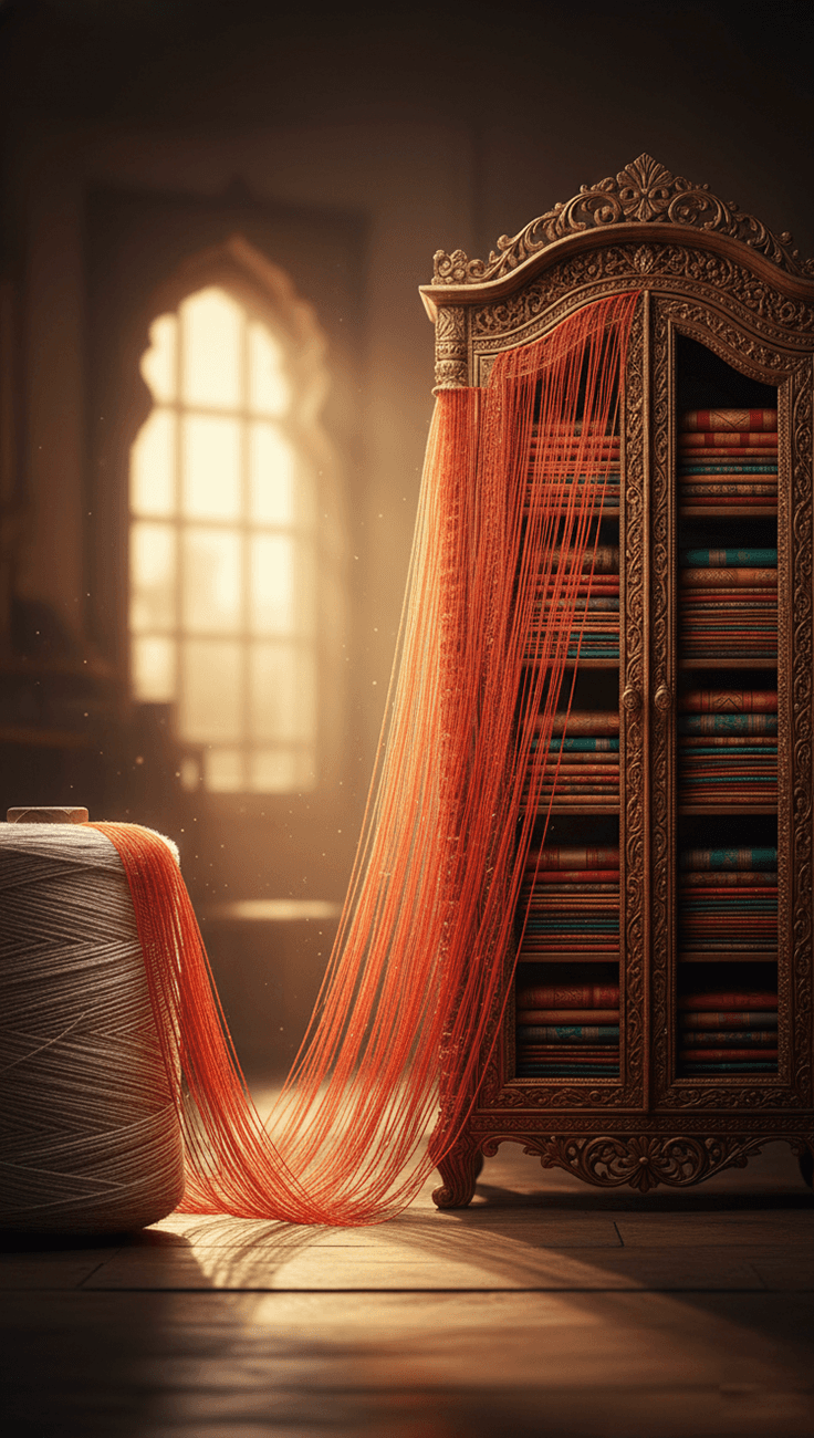 An artisan weaving a saree on a traditional handloom, illustrating the craftsmanship and process behind creating handwoven Indian sarees.