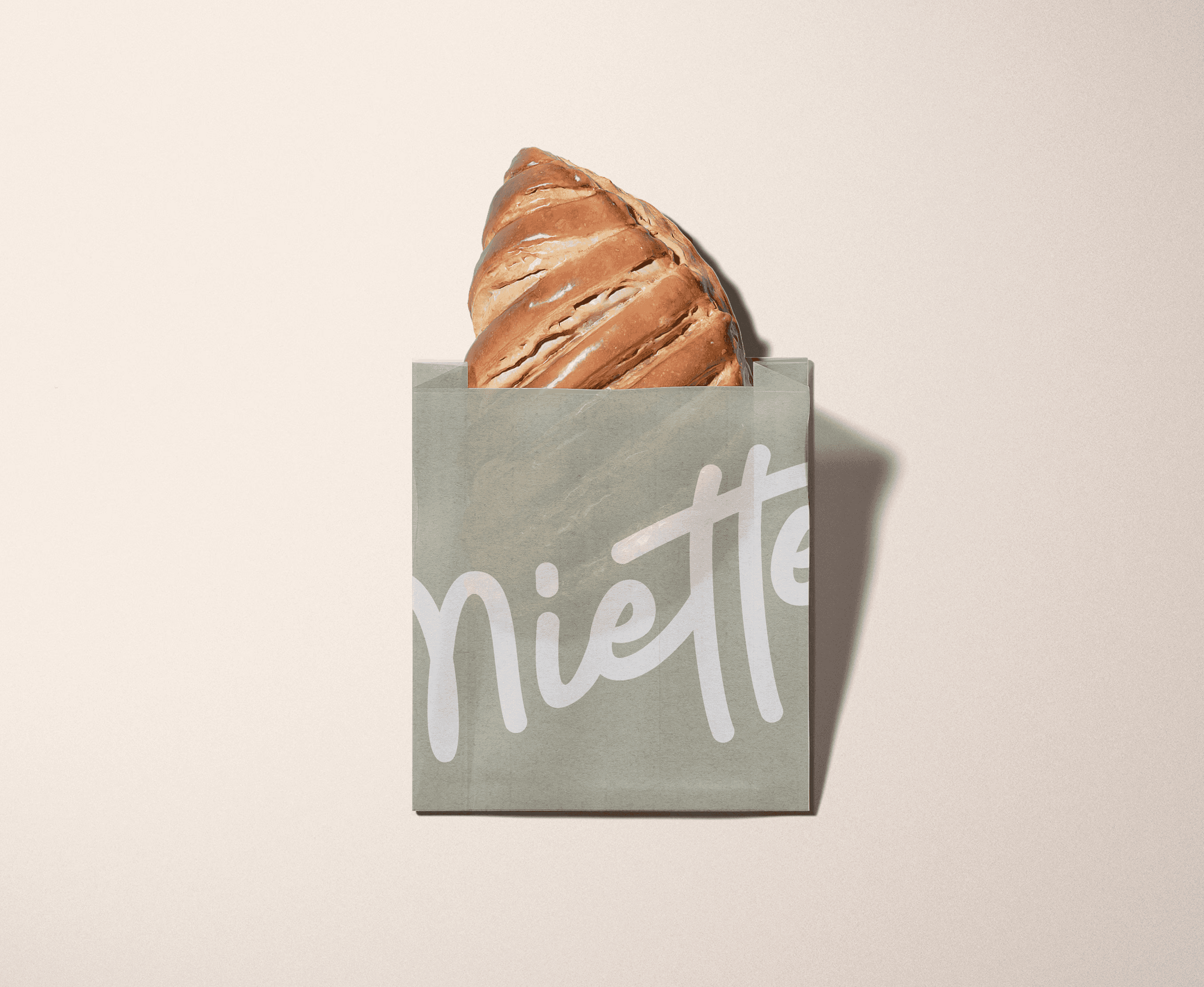 Packaging pour produits de la boulangerie La P'tite Miette, design épuré