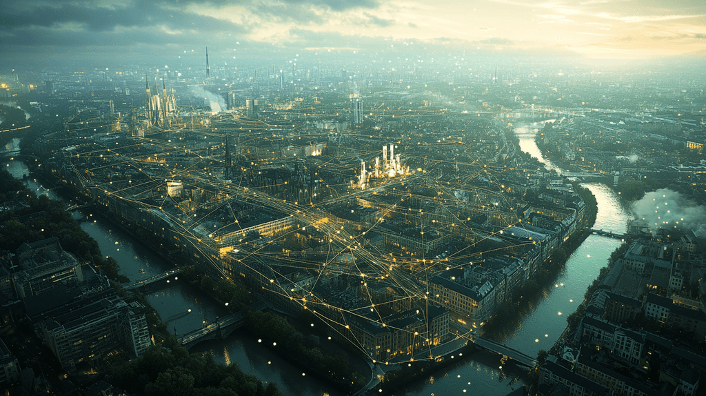 Futuristic cityscape