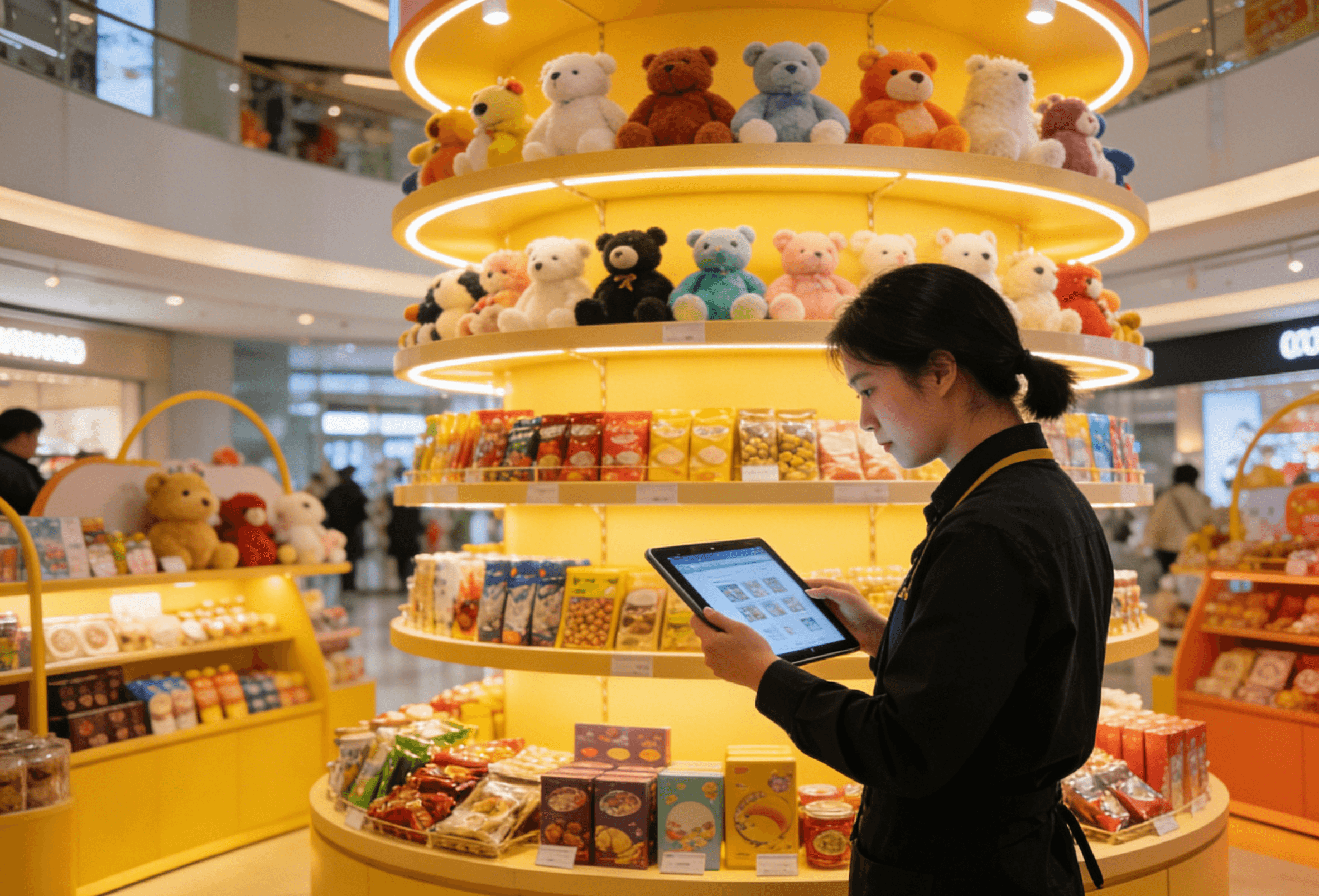 展會現場庫存與行政效率提升 50% 視覺示意 - 即時同步防止超賣,行政工作大幅簡化 | Visual illustration of 50% improvement in on-site inventory and administrative efficiency - Real-time sync prevents overselling and streamlines operations