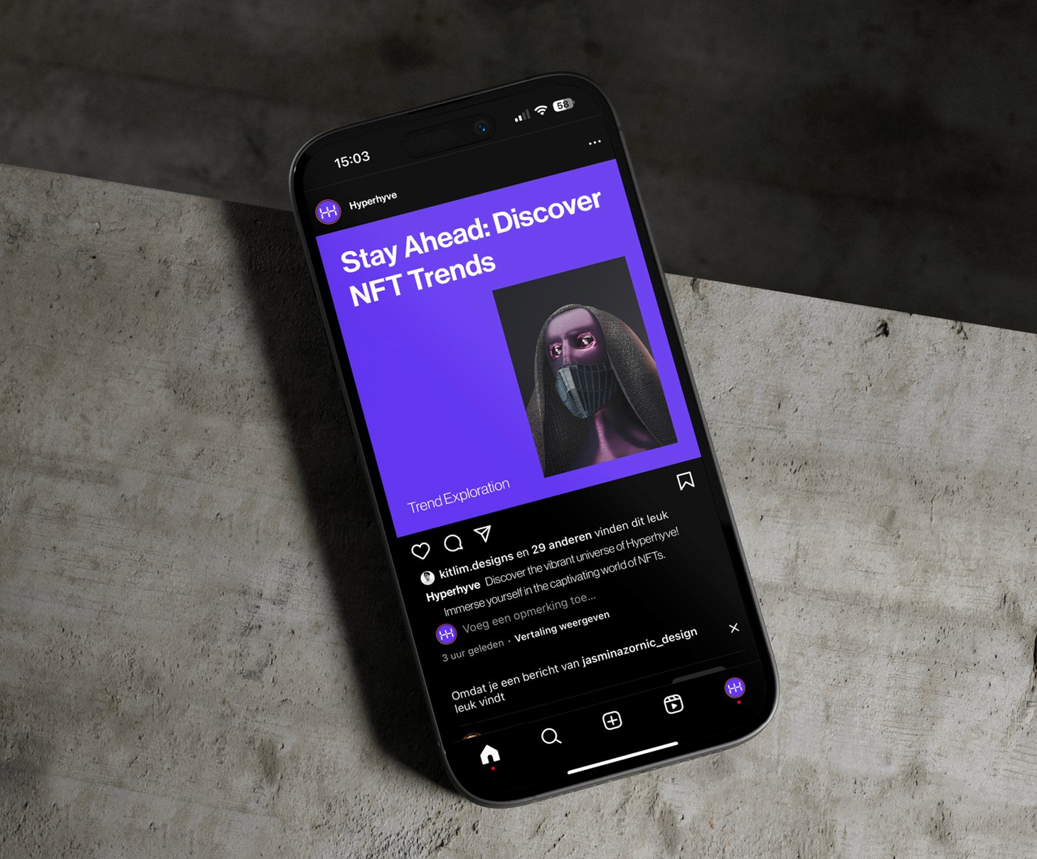 Social Media design Hyperhyve by Typefool