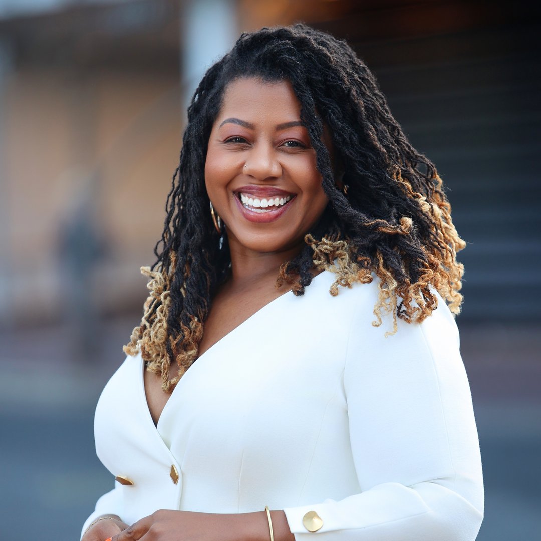 Staff image in happy mood