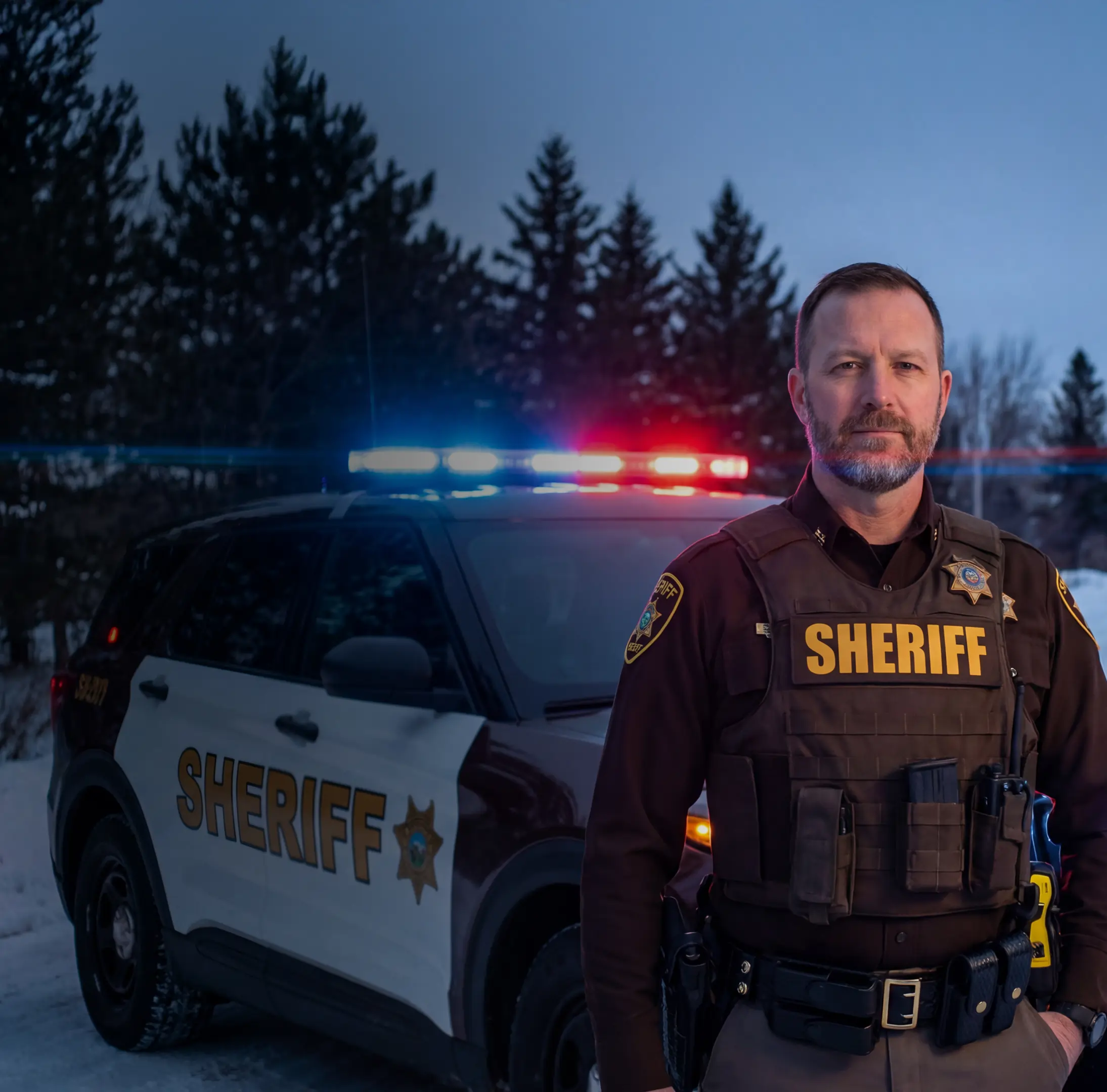 Law enforcement administrator with Guardian Fleet Safety upfit vehicle