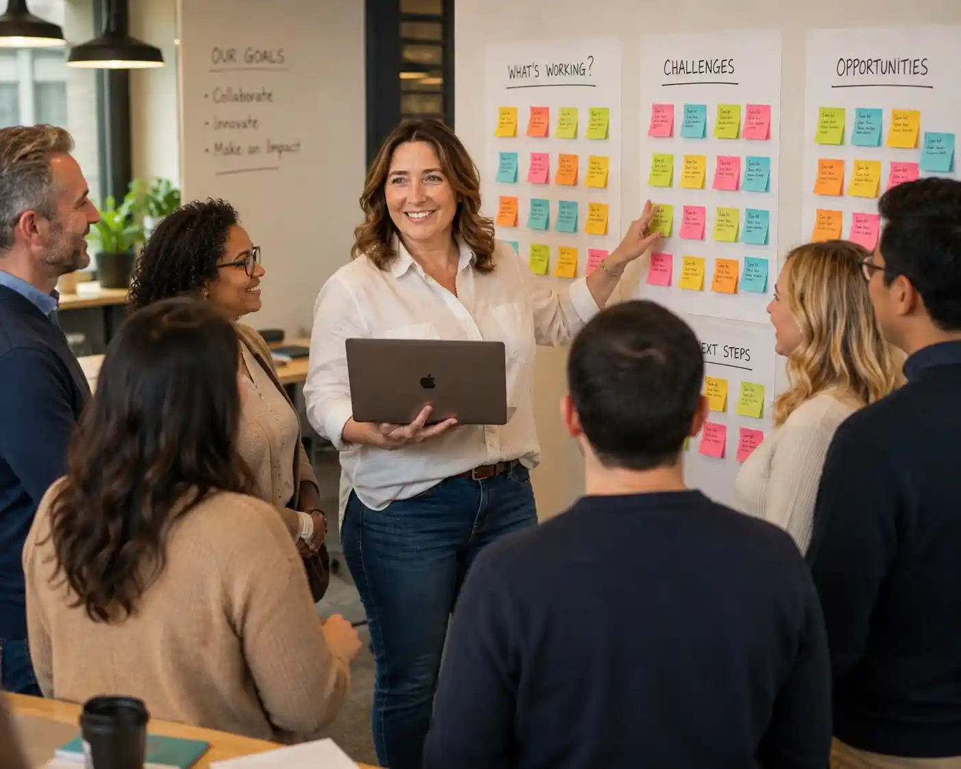 CairnPoint Consulting founder Cora Creed facilitating a workshop