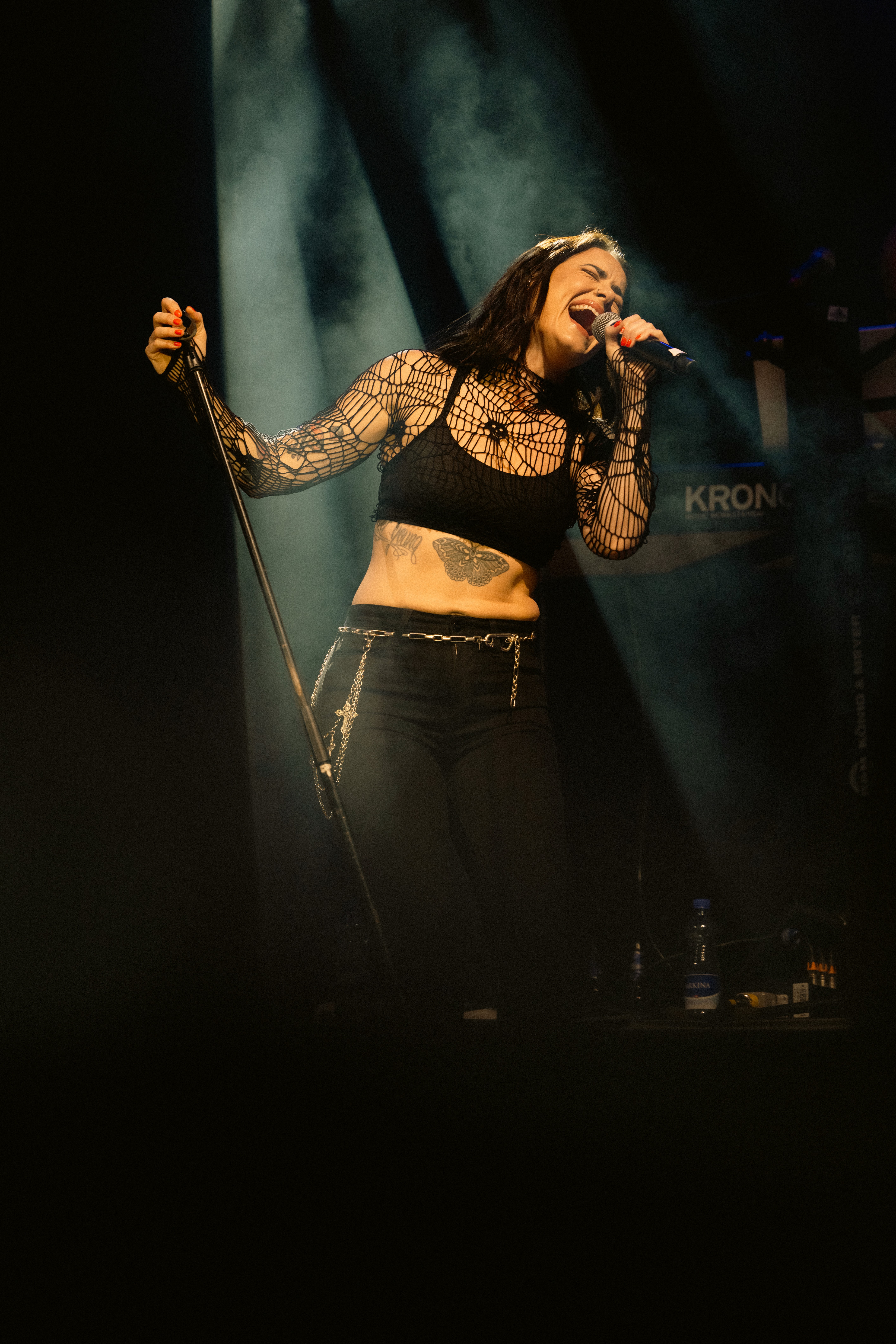 Bride and groom on a cliff