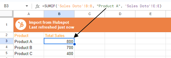 Use formulas to summarize the data